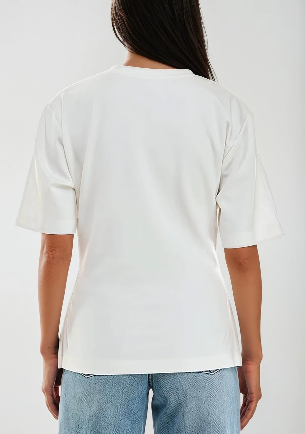 Maggie cotton shirt with silver detail