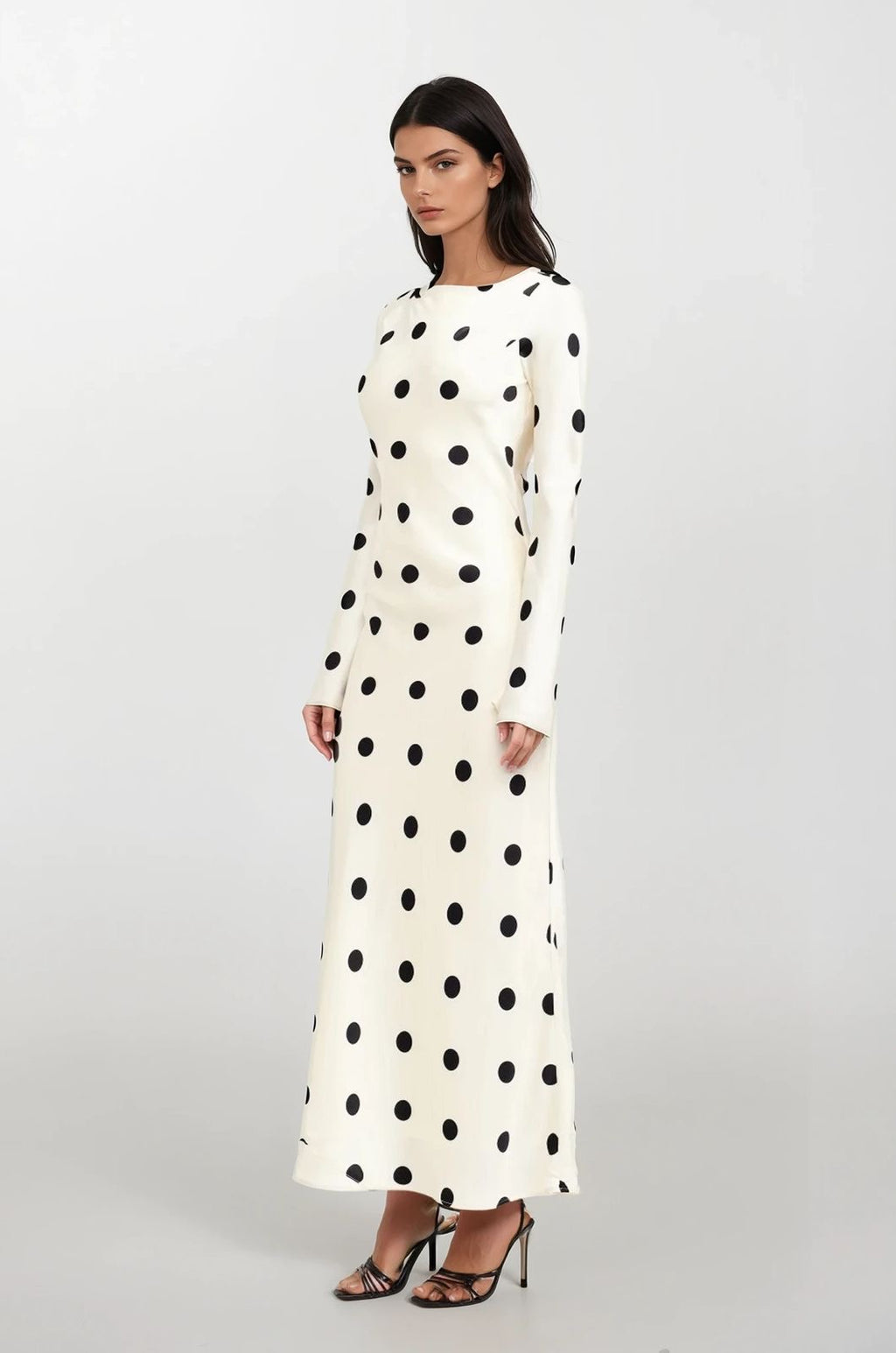 Georgie cream dot dress