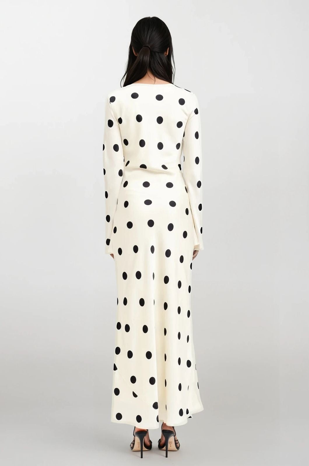 Georgie cream dot dress