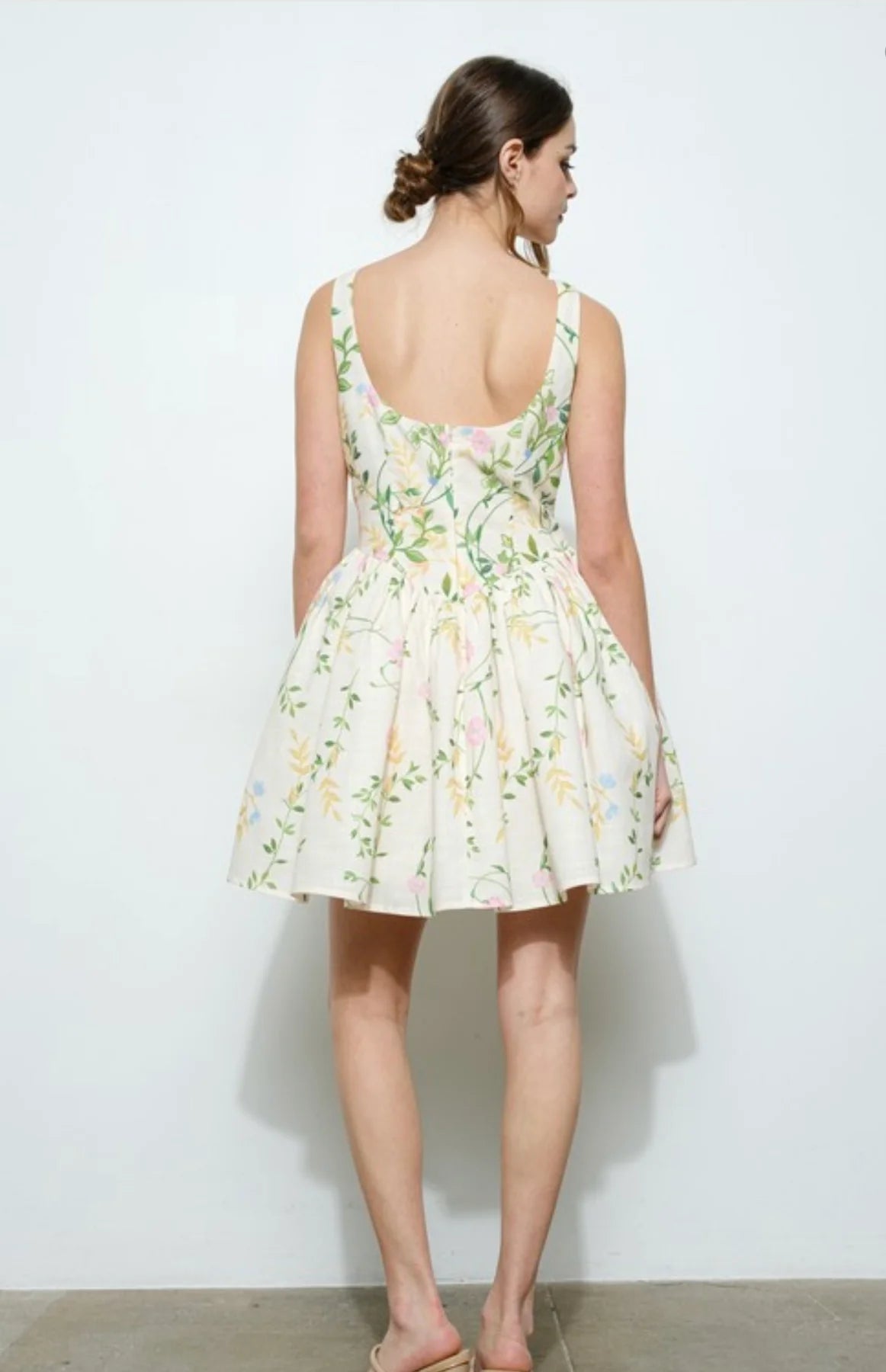 Fauna floral mini dress